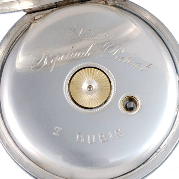 Swiss pedometer wind lever in a silver full hunter case Circa 1880 Swiss pedometer wind lever in a silver full hunter case Circa 1880