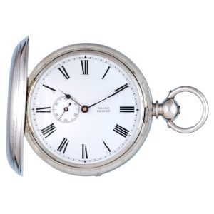 Swiss pedometer wind lever in a silver full hunter case Circa 1880