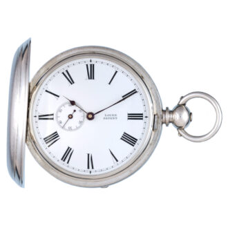 Swiss pedometer wind lever in a silver full hunter case Circa 1880