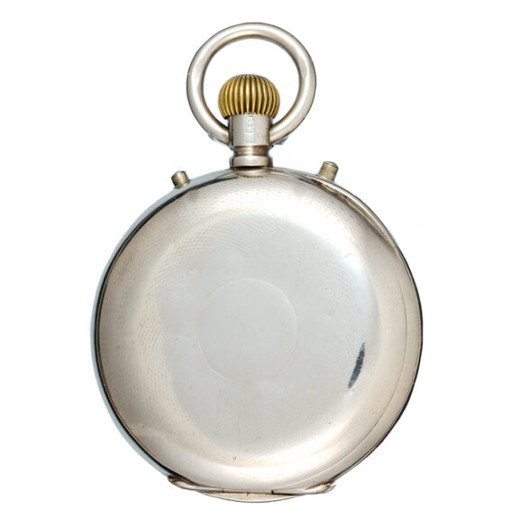 Unusual Swiss silver centre seconds chronograph Circa 1885 Unusual Swiss silver centre seconds chronograph Circa 1885