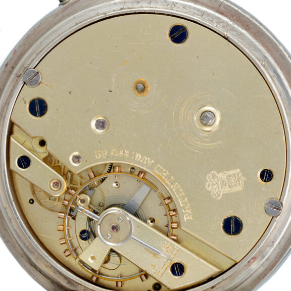 Unusual Swiss silver centre seconds chronograph Circa 1885 Unusual Swiss silver centre seconds chronograph Circa 1885