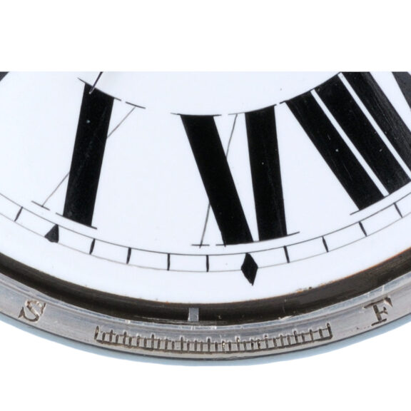 A large Swiss silver 8 day lever watch in travelling case Circa 1888 A large Swiss silver 8 day lever watch in travelling case Circa 1888