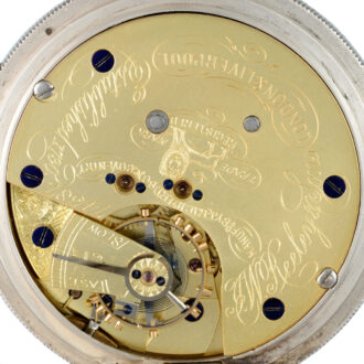 A late English silver centre seconds chronograph Circa 1892