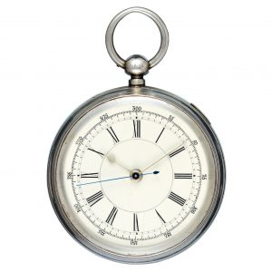 Large Swiss silver centre seconds chronograph Circa 1894