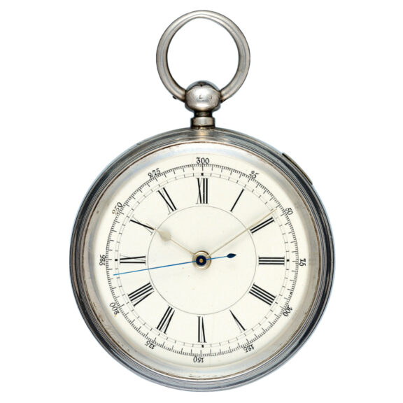 Large Swiss silver centre seconds chronograph Circa 1894
