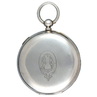 Large Swiss silver centre seconds chronograph Circa 1894