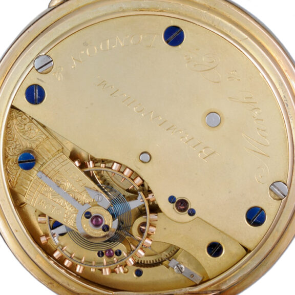 English gold spring detent chronometer pocket watch Circa 1896 English gold spring detent chronometer pocket watch Circa 1896