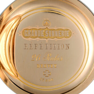 Swiss gold grande sonnerie striking clockwatch Circa 1900