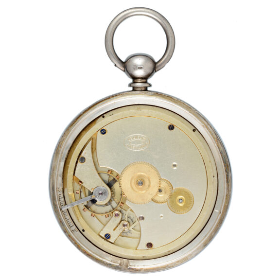 A Swiss silver lever pocket watch of 8 days duration Circa 1900 A Swiss silver lever pocket watch of 8 days duration Circa 1900