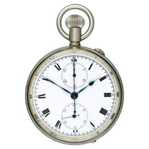 Swiss nickel minute recording flyback chronograph Circa 1900