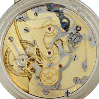 Swiss nickel minute recording flyback chronograph Circa 1900