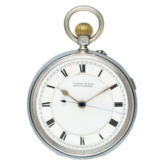 An English centre seconds chronograph pocket watch Circa 1902
