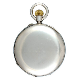 English silver half hunting cased lever pocket watch Circa 1902