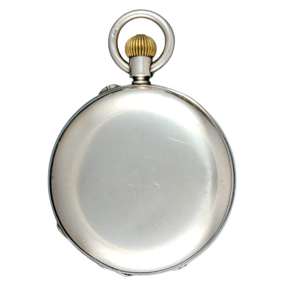 English silver half hunting cased lever pocket watch Circa 1902 English silver half hunting cased lever pocket watch Circa 1902