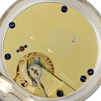 English silver half hunting cased lever pocket watch Circa 1902