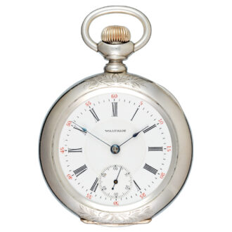 An American lever in a large silver open face case Circa 1905