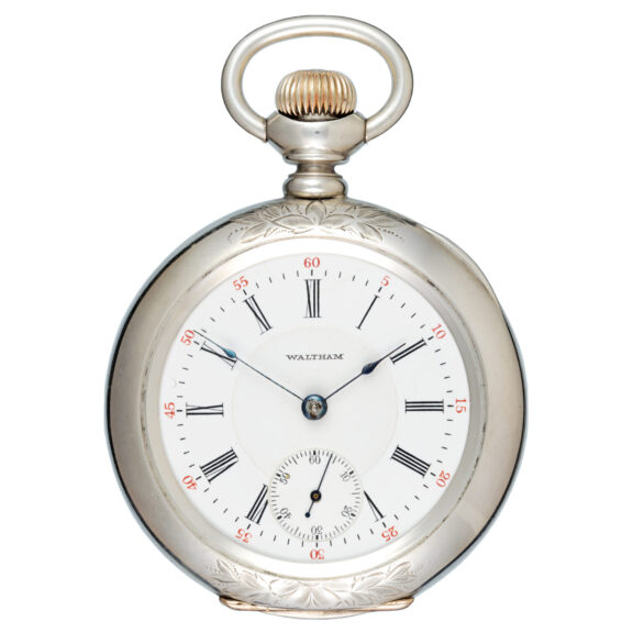 An American lever in a large silver open face case Circa 1905