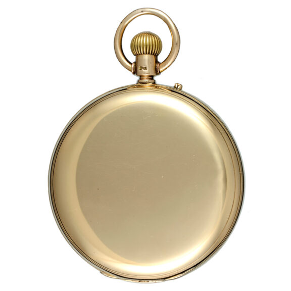 An English lever pocket watch in gold full hunter case Circa 1909 An English lever pocket watch in gold full hunter case Circa 1909