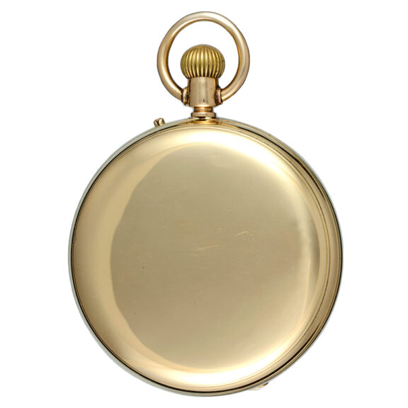 An English lever pocket watch in gold full hunter case Circa 1909 An English lever pocket watch in gold full hunter case Circa 1909