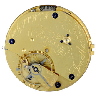 An English lever pocket watch in gold full hunter case Circa 1909