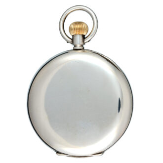 Swiss silver half hunting cased lever pocket watch Circa 1910 Swiss silver half hunting cased lever pocket watch Circa 1910