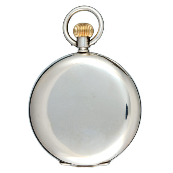 Swiss silver half hunting cased lever pocket watch Circa 1910 Swiss silver half hunting cased lever pocket watch Circa 1910