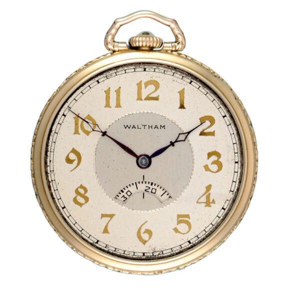 An American gold filled lever with a secometer dial Circa 1920
