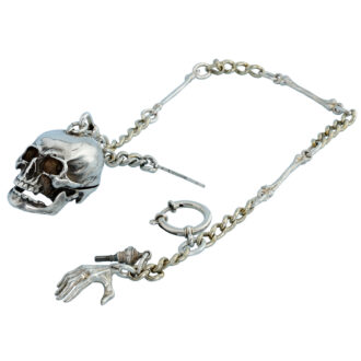Swiss silver cylinder watch in the form of a skull Circa 1920