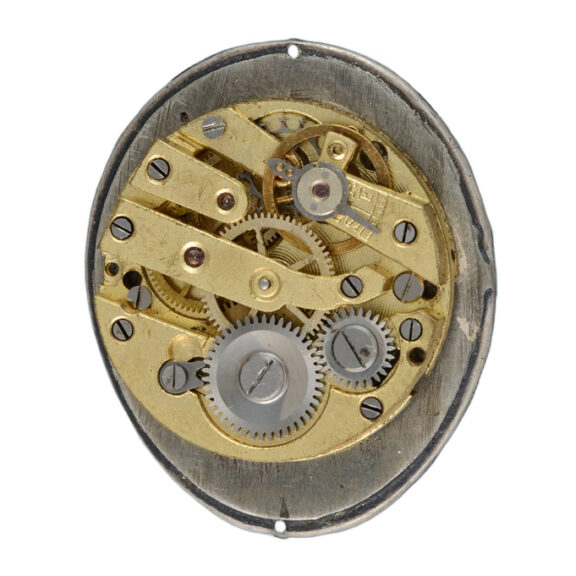 Swiss silver cylinder watch in the form of a skull Circa 1920 Swiss silver cylinder watch in the form of a skull Circa 1920