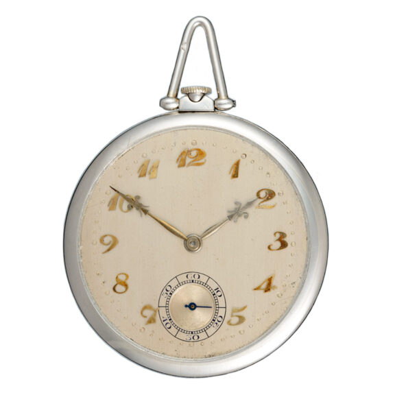 Slim Swiss platinum open faced lever dress watch Circa 1920