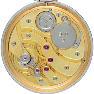 Slim Swiss platinum open faced lever dress watch Circa 1920