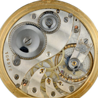 Swiss lever pocket watch with concealed enamel nude Circa 1920