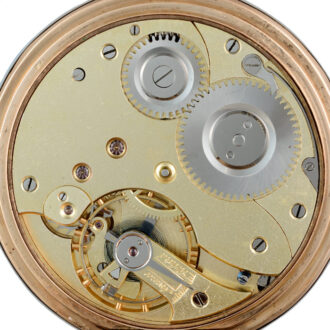 A German lever pocket watch in a gold full hunter case Circa 1920