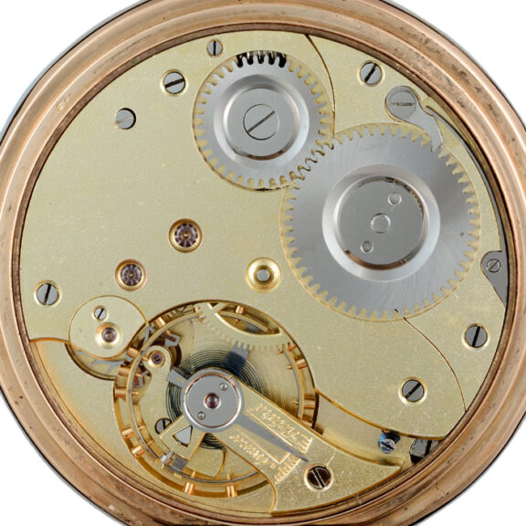 A German lever pocket watch in a gold full hunter case Circa 1920 A German lever pocket watch in a gold full hunter case Circa 1920