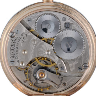 American lever pocket watch in a gold full hunter case Circa 1925