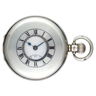 A Swiss lever in a Dennison silver half hunter case Circa 1928