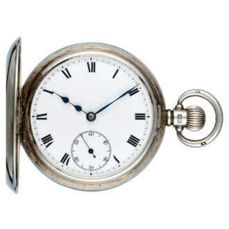 A Swiss lever in a Dennison silver half hunter case Circa 1928