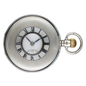 A Swiss lever in a Dennison silver half hunter case Circa 1929