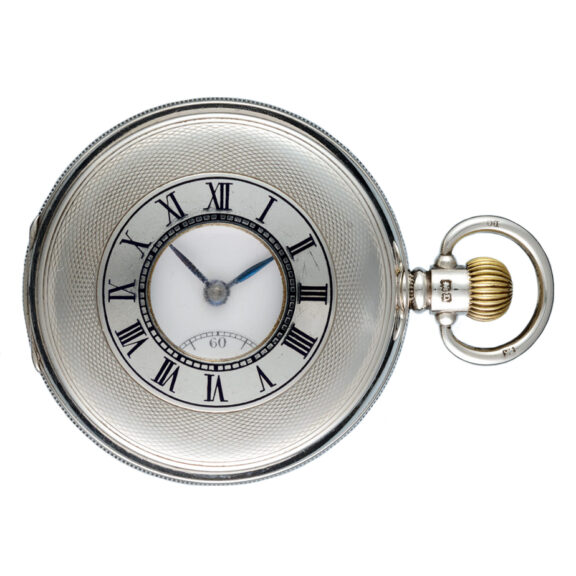 A Swiss lever in a Dennison silver half hunter case Circa 1929