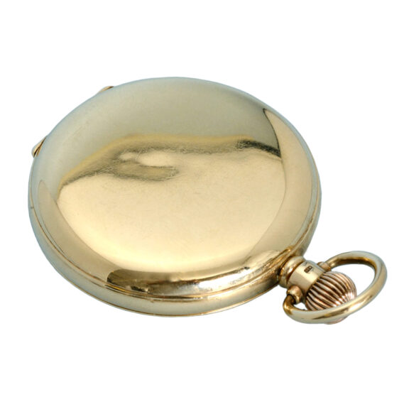American lever pocket watch in a gold half hunter case Circa 1934 American lever pocket watch in a gold half hunter case Circa 1934
