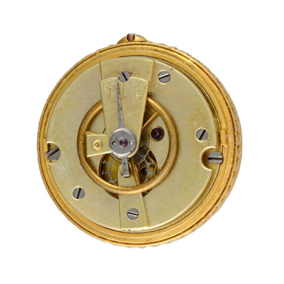 Fine Swiss cylinder ball watch and matching chain Circa 1890 Fine Swiss cylinder ball watch and matching chain Circa 1890
