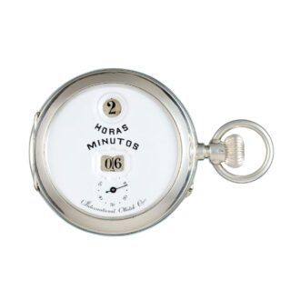 Swiss silver watch with Pallweber patent lever Circa 1890