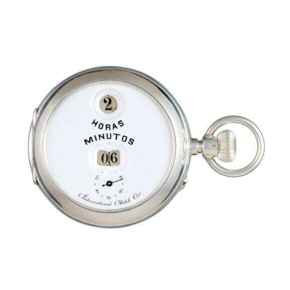 Swiss silver watch with Pallweber patent lever Circa 1890