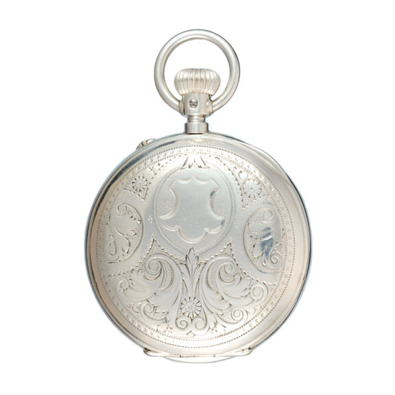Swiss silver watch with Pallweber patent lever Circa 1890 Swiss silver watch with Pallweber patent lever Circa 1890