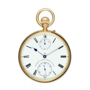 American 14 carat gold full hunter lever watch Circa 1875