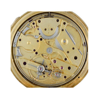 Swiss gold quarter repeating full hunter lever Circa 1853