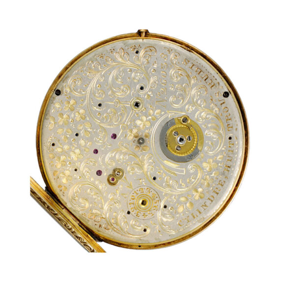 Very thin Swiss Bagnolet calibre cylinder watch Circa 1840 Very thin Swiss Bagnolet calibre cylinder watch Circa 1840