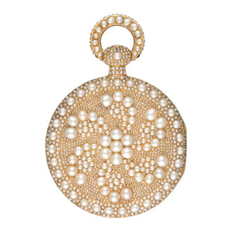 Exceptional, rare Swiss pearl encrusted cylinder Circa 1825