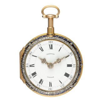 English gold and enamel repeater with chatelaine Circa 1776