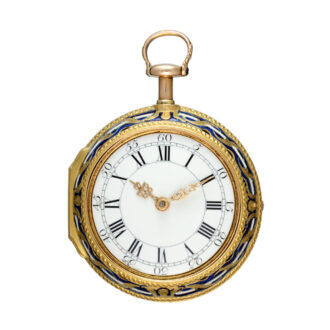 English 20k gold and enamel quarter repeater Circa 1749